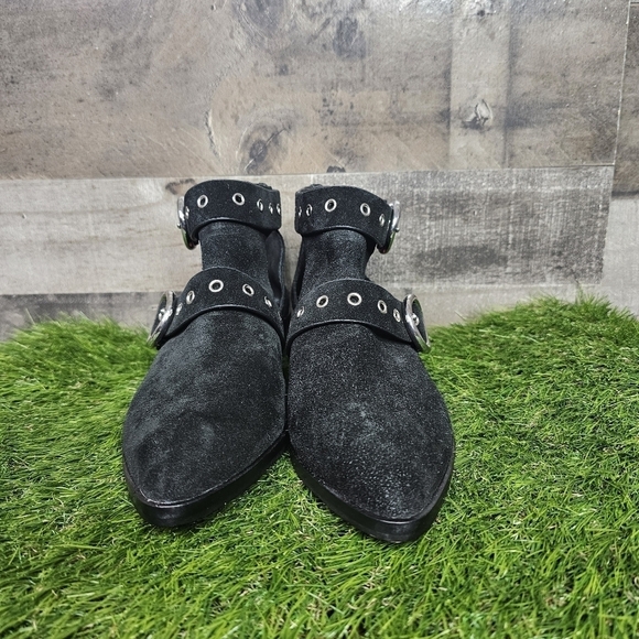 Rebecca Minkoff Kianna Black Suede Booties - Picture 5 of 9